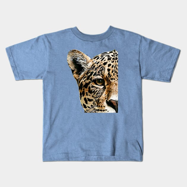 Protect Jaguars #1Black Background Kids T-Shirt by SouthAmericaLive